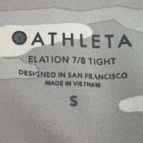ATHLETA Elation 7/8 Tight Taupe Camo Small - Picture 6 of 9
